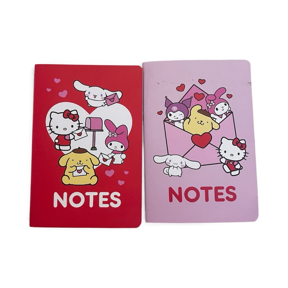 Hello Kitty Red and Pink Notebooks Set